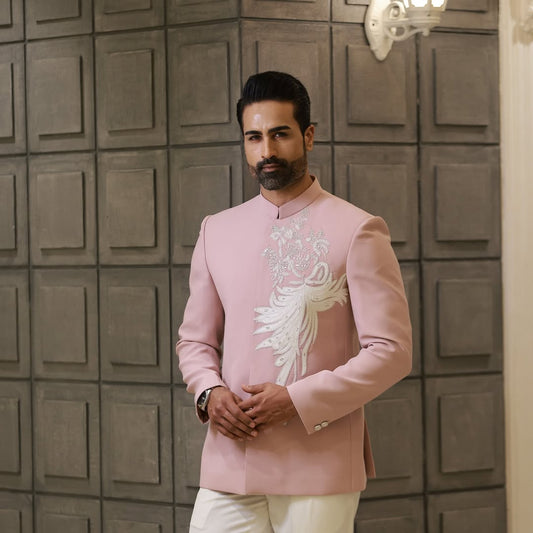 Regal Bloom Embroidered Bandhgala