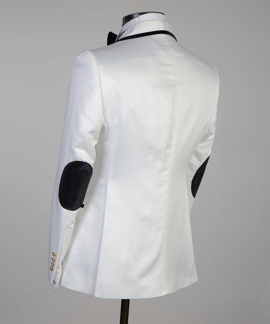 Imperial White Double-Breasted Tuxedo