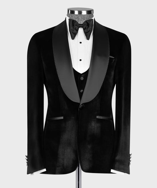 Velvet Noir Classic Tuxedo Set