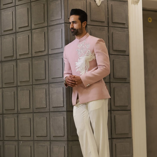 Regal Bloom Embroidered Bandhgala