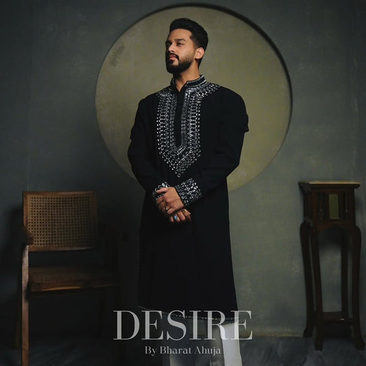 Midnight Mirrorwork Kurta Set