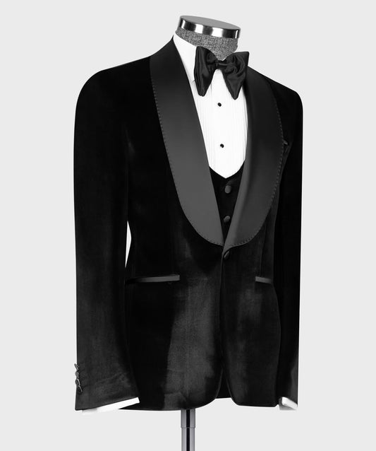 Velvet Noir Classic Tuxedo Set